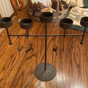 Metal Christmas votive holder